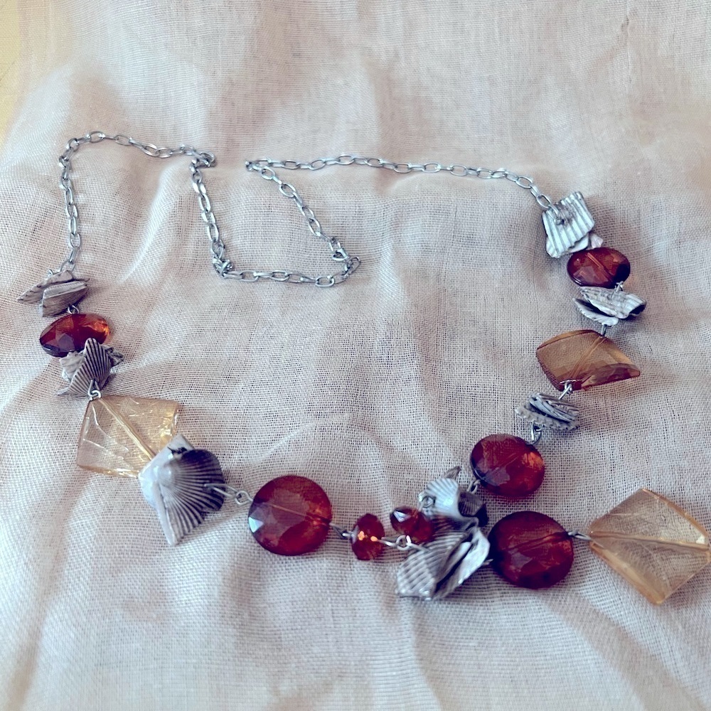 Vintage Costume Jewelry Necklace measures 32”